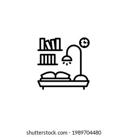 Working Place icon in vector. Logotype