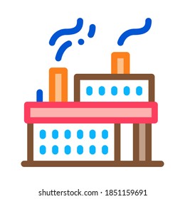 working power station icon vector. working power station sign. color symbol illustration