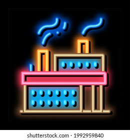 vector de señal de luz de neón de la estación de energía de trabajo. Icono brillante señal de la estación de trabajo de la estación de energía. ilustración de símbolo transparente