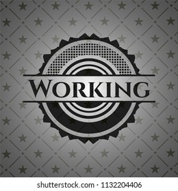Working realistic dark emblem