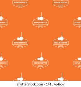 Working service pattern vector orange for any web design best