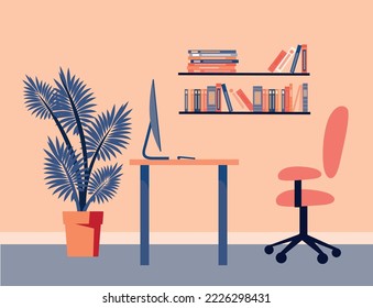 Working setup desk chair table