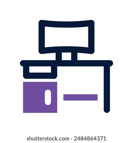 Arbeitsbereich-Symbol. Vektorgrafik-Doppelton-Symbol für Ihre Website, Ihr Handy, Ihre Präsentation und Ihr Logo-Design.