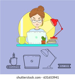 Working space icons 
