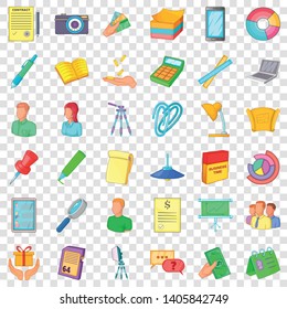 Working space icons set. Cartoon style of 36 working space vector icons for web for any design