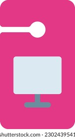 working tag Vector illustration on a transparent background.Premium quality symbols. Line Color vector icon for concept and graphic design.