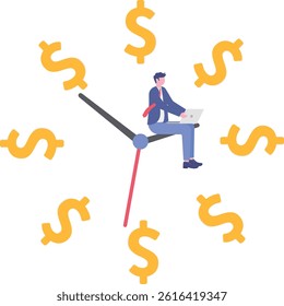 Working, Time, Busy, Graph, Icons

