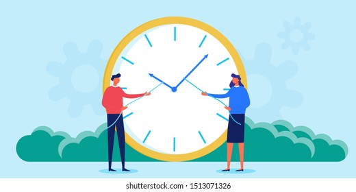 working time management, quick response to awakening, transfer of time back. Times is money. Business and management, Concept save time, business people working, dead line 