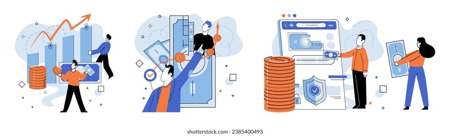 Working together. Vector illustration. Social connections and friendships at work improve team dynamics and morale Open interaction among colleagues enhances creativity and collaboration Togetherness