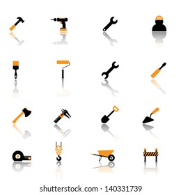 Working tool icon set