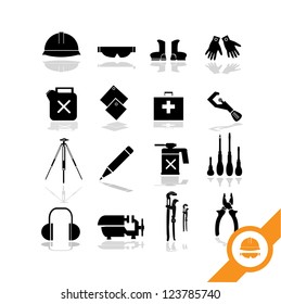Working tools icon set  2