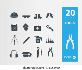 Working tools icon set
