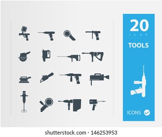 Working tools icon set