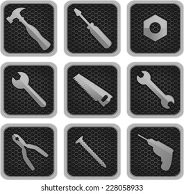 Working Tools Icons vector illustration, vector illustration cartoon.
