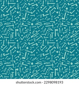 Working tools Illustration background. Vector seamless pattern.