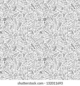working tools - seamless vector pattern