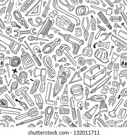 working tools - seamless vector pattern