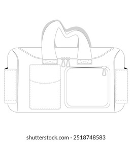 WORKING VECTOR OF A GYM BAG