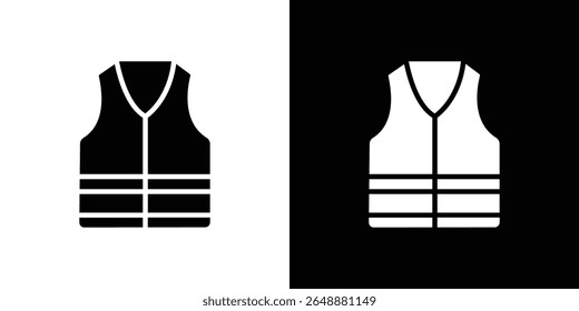 Working vest icon of a flat style vector