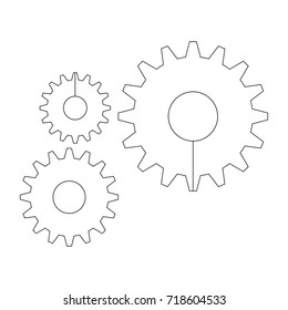 Working Wheels Icon Stock Vector (Royalty Free) 718604533 | Shutterstock