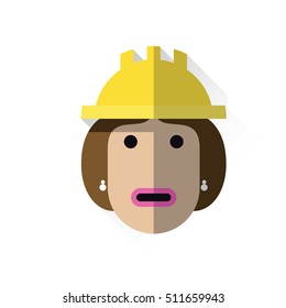 Working woman with helmet