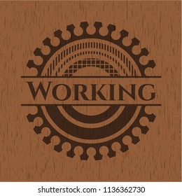 Working wood emblem