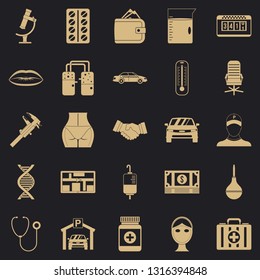 Working year icons set. Simple set of 25 working year vector icons for web for any design