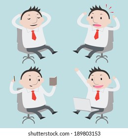 Workingman,action set - Vector 