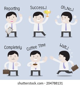 Workingman,action set - Vector 