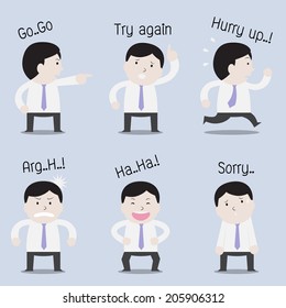Workingman,action set - Vector