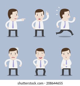 Workingman,action set - Vector 