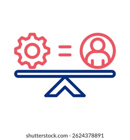 Work-Life Balance Icon Element For Design