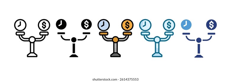 Work-Life Balance Icon Set Multiple Style Collection