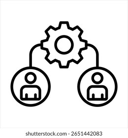 Ilustração do Vetor do Ícone do Balanceamento da Carga de Trabalho