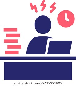 Workload Icon Fill Vector Illustration