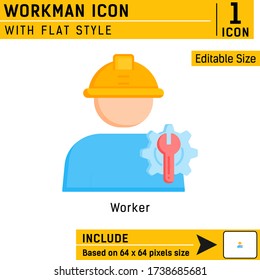 icono de la prima del trabajador con estilo plano aislado en fondo blanco. Plantilla de diseño de concepto de servicio de ilustración vectorial para gráficos, diseño web, aplicación móvil, logotipo, interfaz de usuario, UX, proyecto e industrial