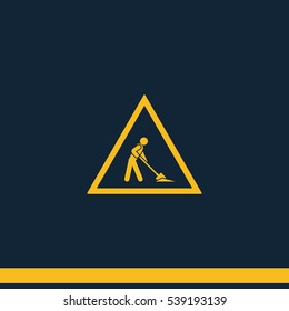 Workman sign.
