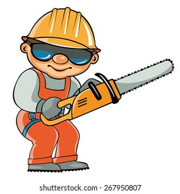 Workman. Vector illustration.