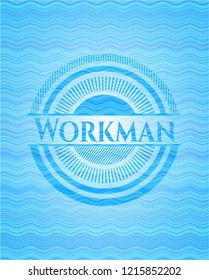 Workman water badge.