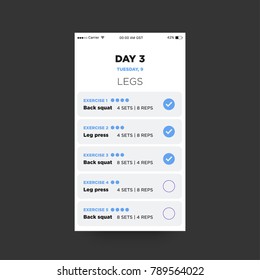 Workout App UX UI Design for Exercise