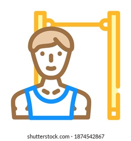 workout athletic sport color icon vector. workout athletic sport sign. isolated symbol illustration