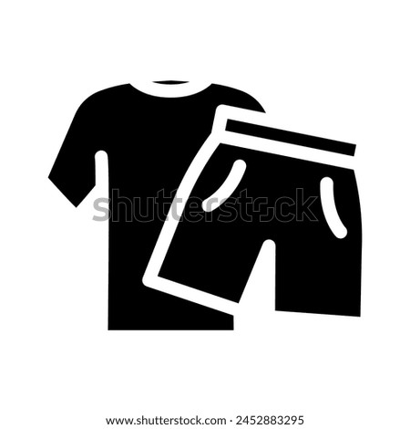 workout attire glyph icon vector. workout attire sign. isolated symbol illustration