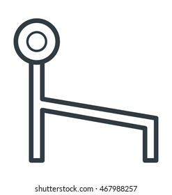 Workout Bench Vector Icon