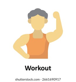 Workout bench Vector Icon which can easily modify or edit

