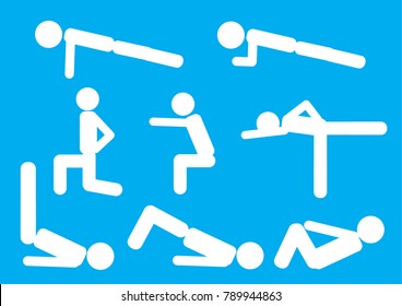 Workout body weight icon