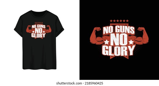 Workout or bodybuilding tshirt design vector