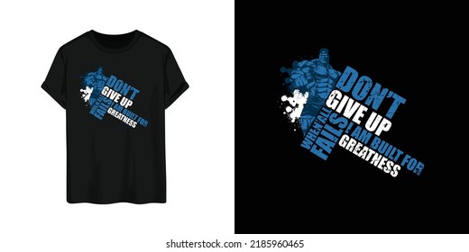 Vector de diseño de camisetas de entrenamiento o construcción de carrocería