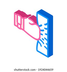 workout box ecercise isometric icon vector. workout box ecercise sign. isolated symbol illustration