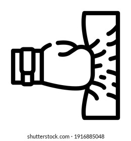workout box ecercise line icon vector. workout box ecercise sign. isolated contour symbol black illustration