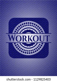Workout denim background